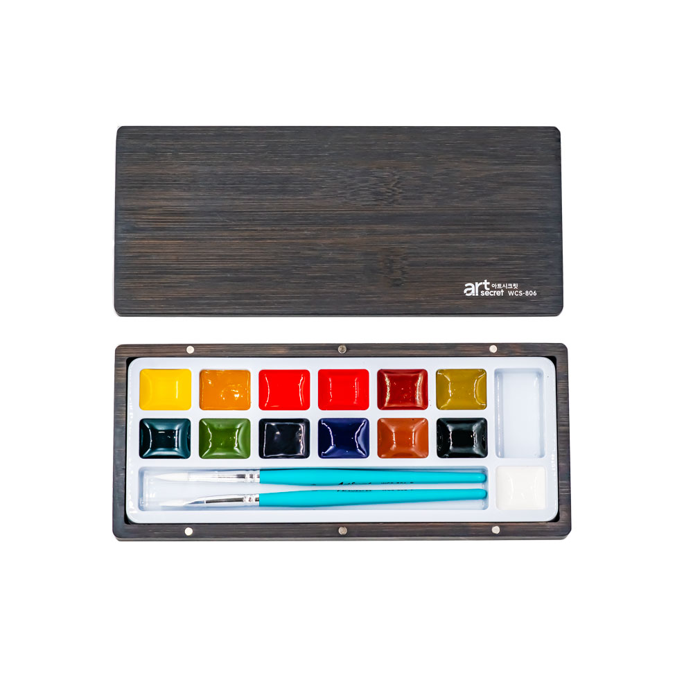 Watercolor Paint Set Solid Pigment - ArtSecret 13, набор однотонных акварельных палитров,