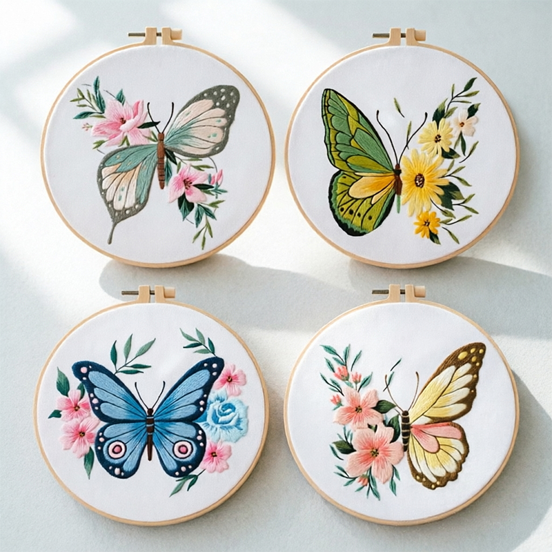 Embroidery - 1 шт. Набор для вышивки бабочки
