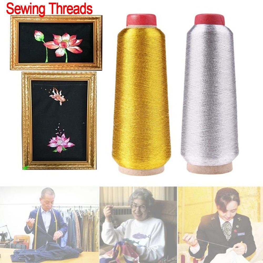 Cotton Embroidery Thread Skeins - Золотые/серебряные нитки для вышивки, компьютерная нить
