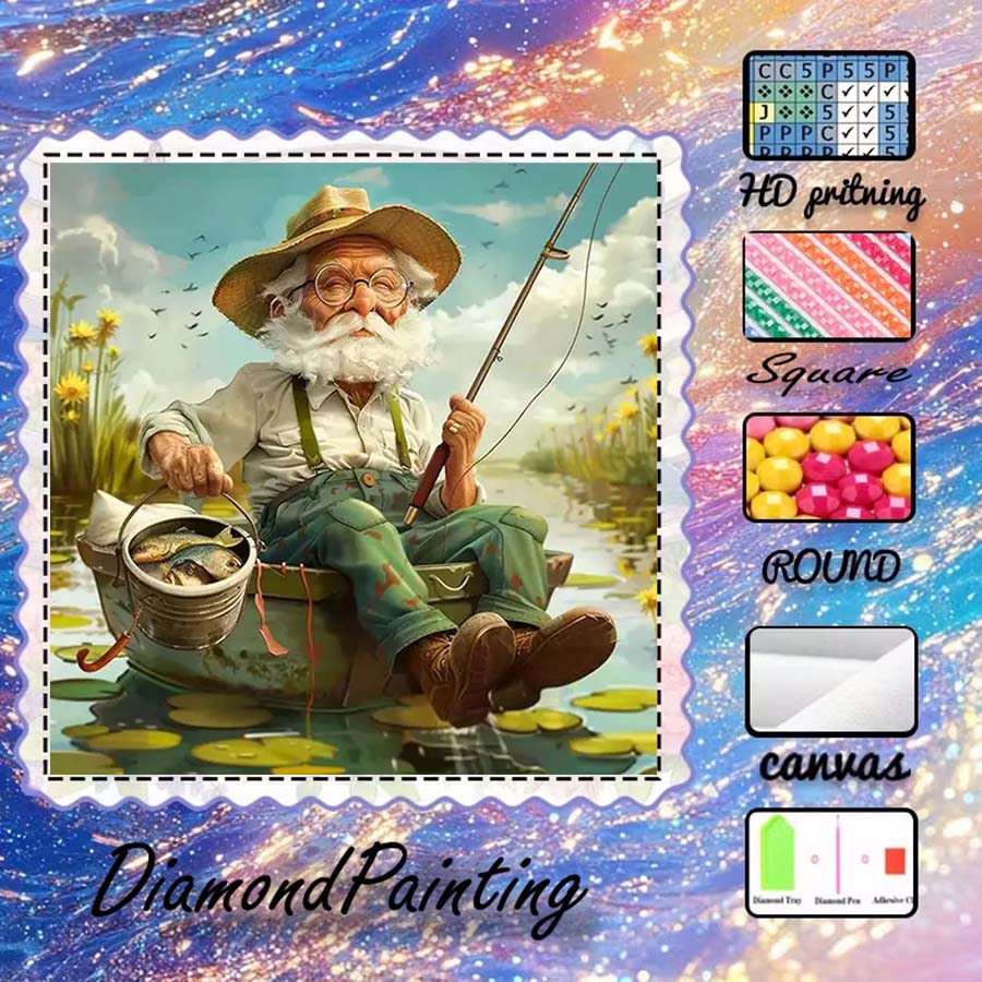 5D Diamond Painting Kit Full Drill - 1 штука 5D-ткани для алмазной вышивки,