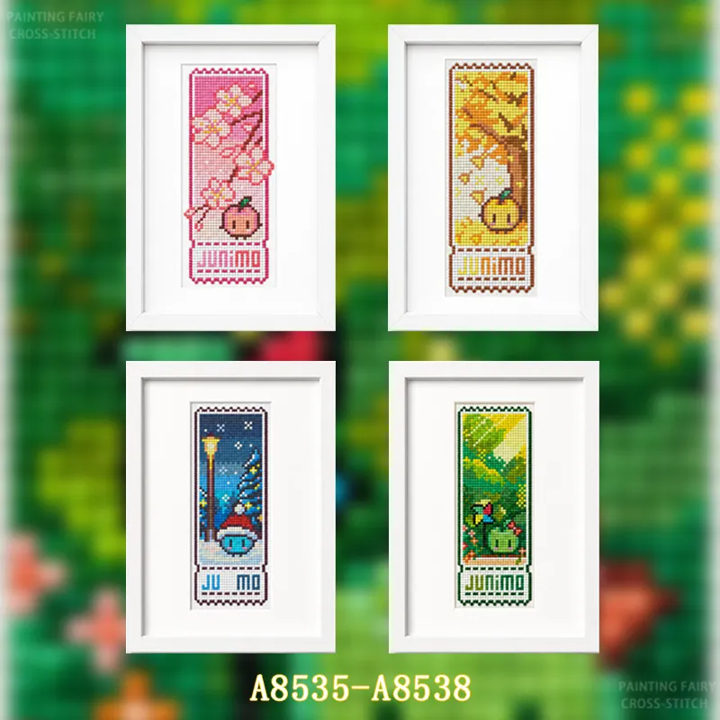 Cross Stitch Stamped Kits Beginners - [Серия «Четыре сезона»] Набор для начинающих