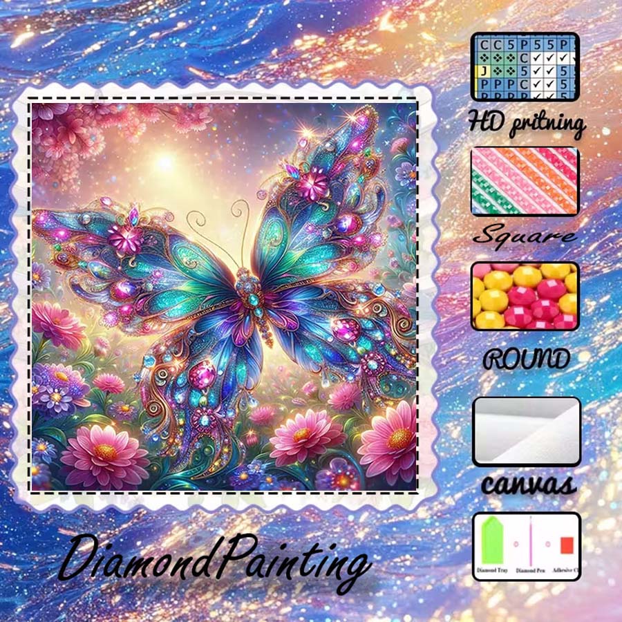 5D Diamond Painting Kit Full Drill - 1 шт. 5D набор для алмазной
