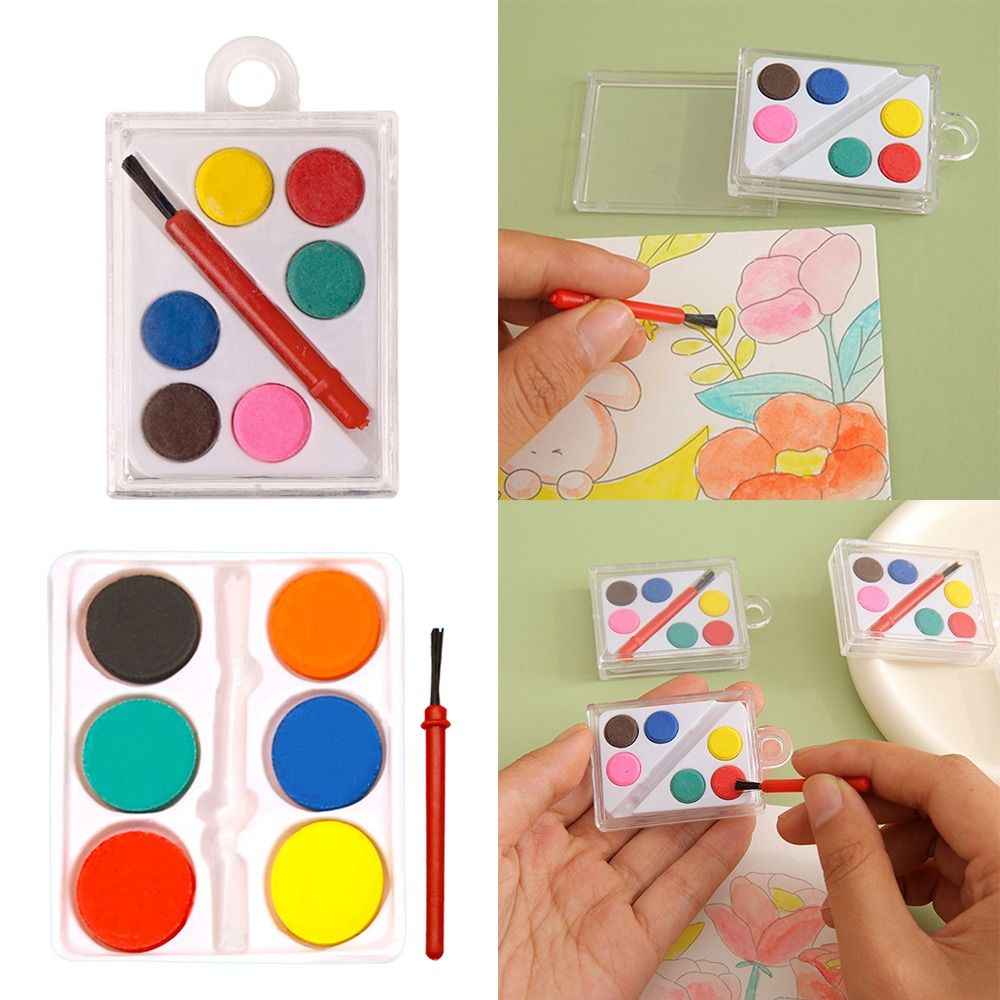 Watercolor Paint Set Solid Pigment - Высококачественный набор акварельных красок с кистью