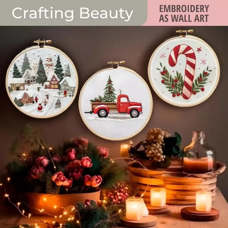 Cross Stitch Stamped Kits Beginners - Стартовый набор для ручной вышивки «сделай