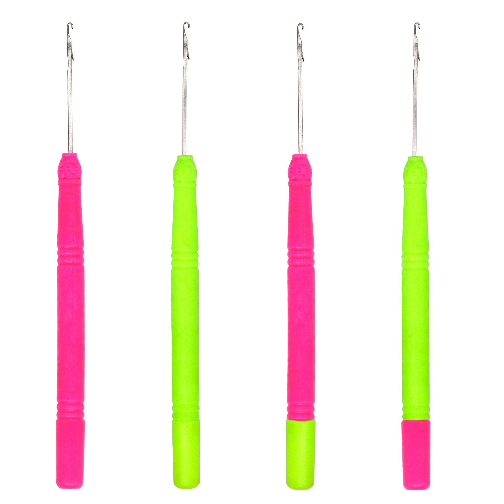 Wooden Crochet Hooks Ergonomic Handle - Крючки для плетения дредов с розовой