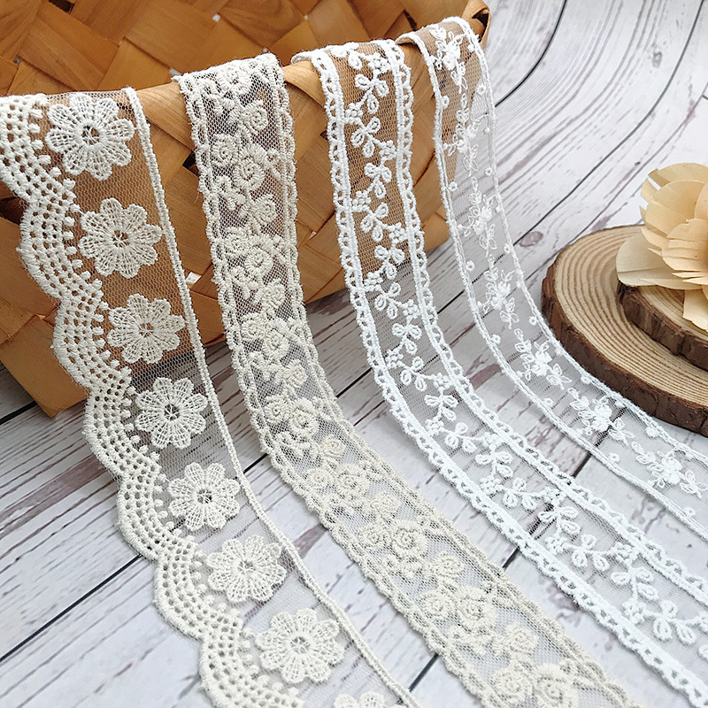 Cotton Embroidery Thread Skeins - 3 ярда/лот, белая, бежевая хлопковая нить