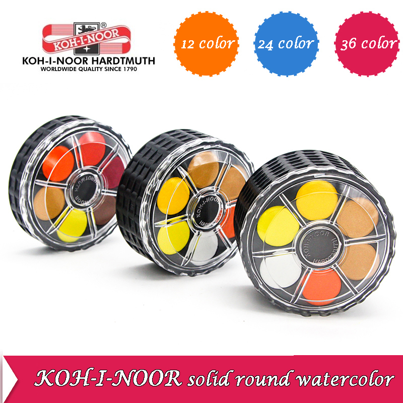 Watercolor Paint Set Solid Pigment - KOH-I-NOOR твердый акварельный пигмент портативный набор