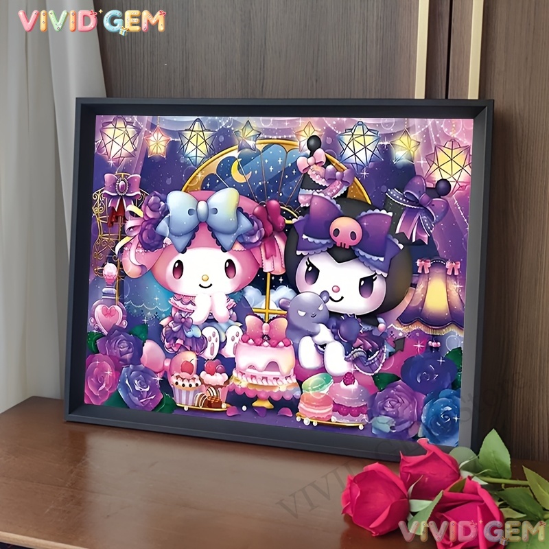 5D Diamond Painting Kit Full Drill - Набор для алмазной вышивки VIVID GEM