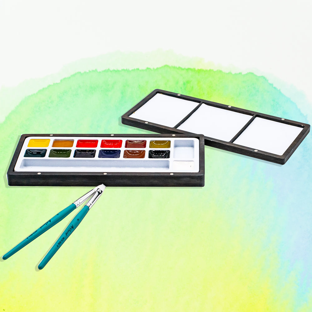 ArtSecret 13, набор однотонных – обзор и цена Watercolor Paint Set Solid Pigment