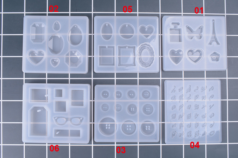 Набор из 6 силиконовых форм дл – обзор и цена Silicone Epoxy Resin Molds Set