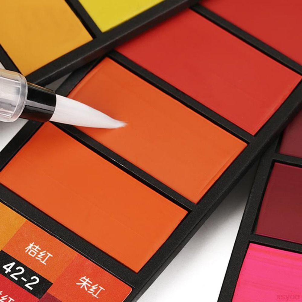 Портативный складной набор акв – обзор и цена Watercolor Paint Set Solid Pigment