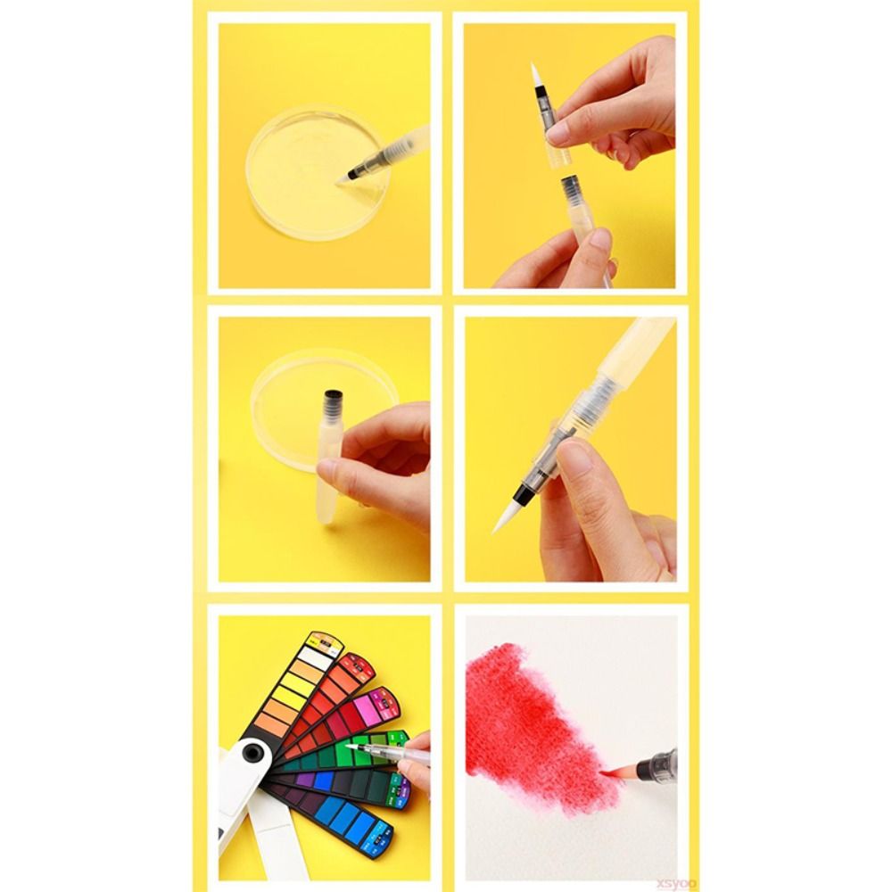 Портативный складной набор акв – обзор и цена Watercolor Paint Set Solid Pigment
