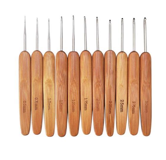 Бамбуковые крючки с деревянной – обзор и цена Wooden Crochet Hooks Ergonomic Handle