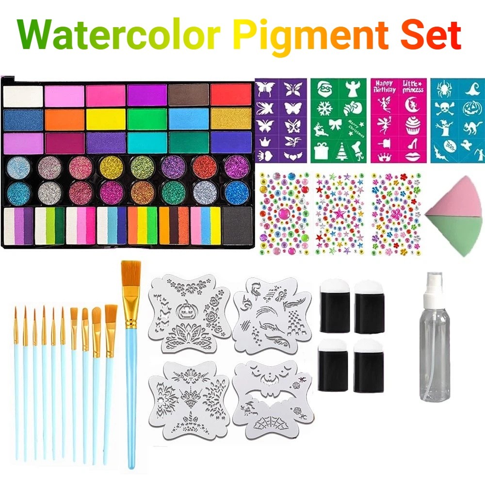Набор акварельных красок из 42 – обзор и цена Watercolor Paint Set Solid Pigment