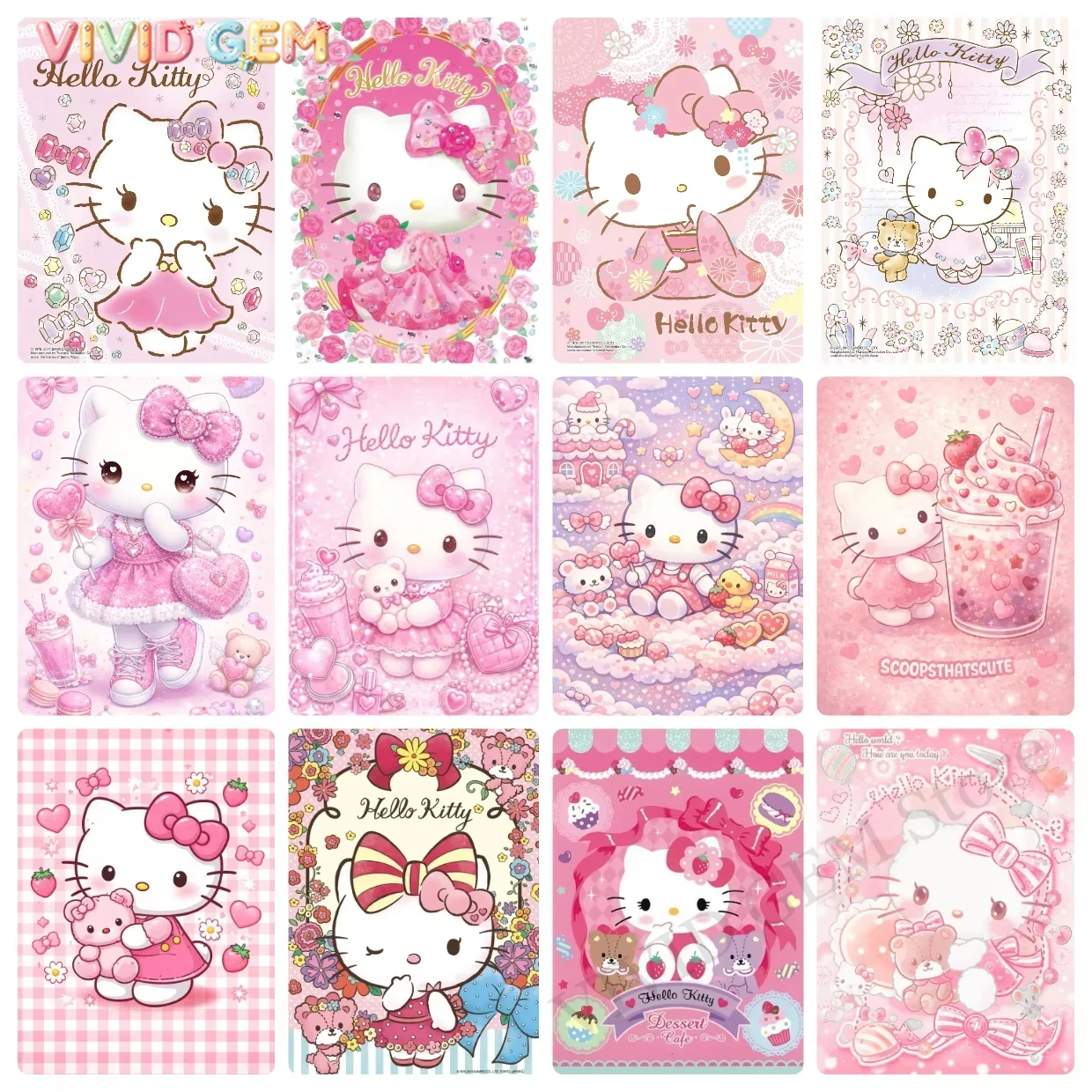 VIVID GEM Sanrio 5D DIY Алмазн – обзор и цена 5D Diamond Painting Kit Full Drill