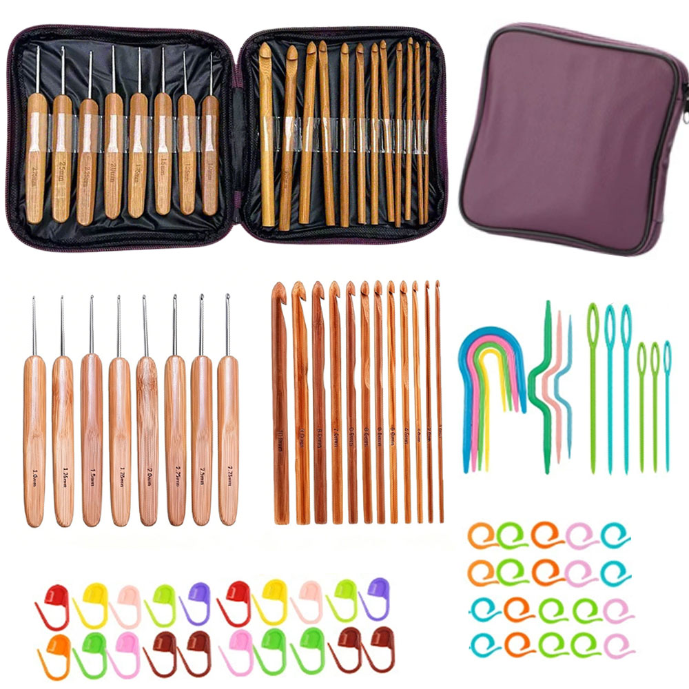 Набор из 74 бамбуковых крючков – обзор и цена Craft Tools