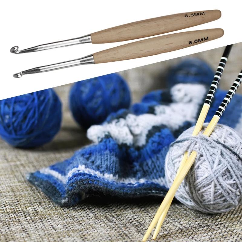 Игла для вязания крючком с эрг – обзор и цена Wooden Crochet Hooks Ergonomic Handle