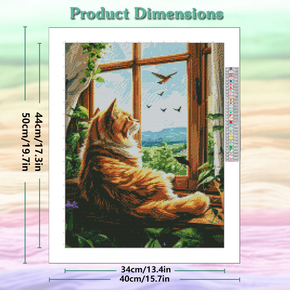 Набор для вышивания крестиком  – обзор и цена Cross Stitch Stamped Kits Beginners