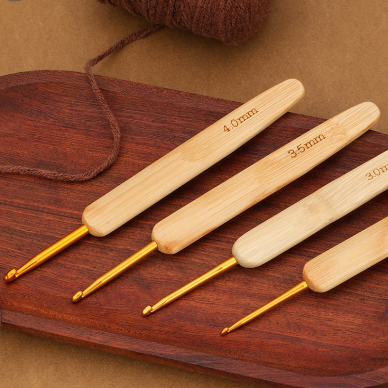 Бамбуковые крючки с деревянной – обзор и цена Wooden Crochet Hooks Ergonomic Handle