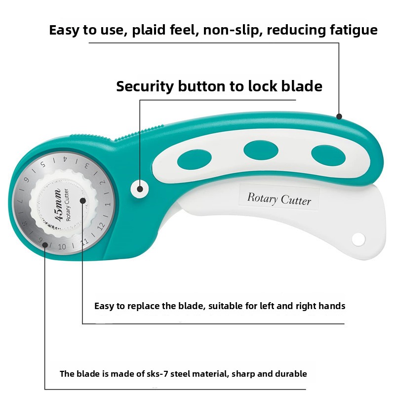 Роторный резак 45 мм для ткани – обзор и цена Rotary Cutter For Fabric 45Mm