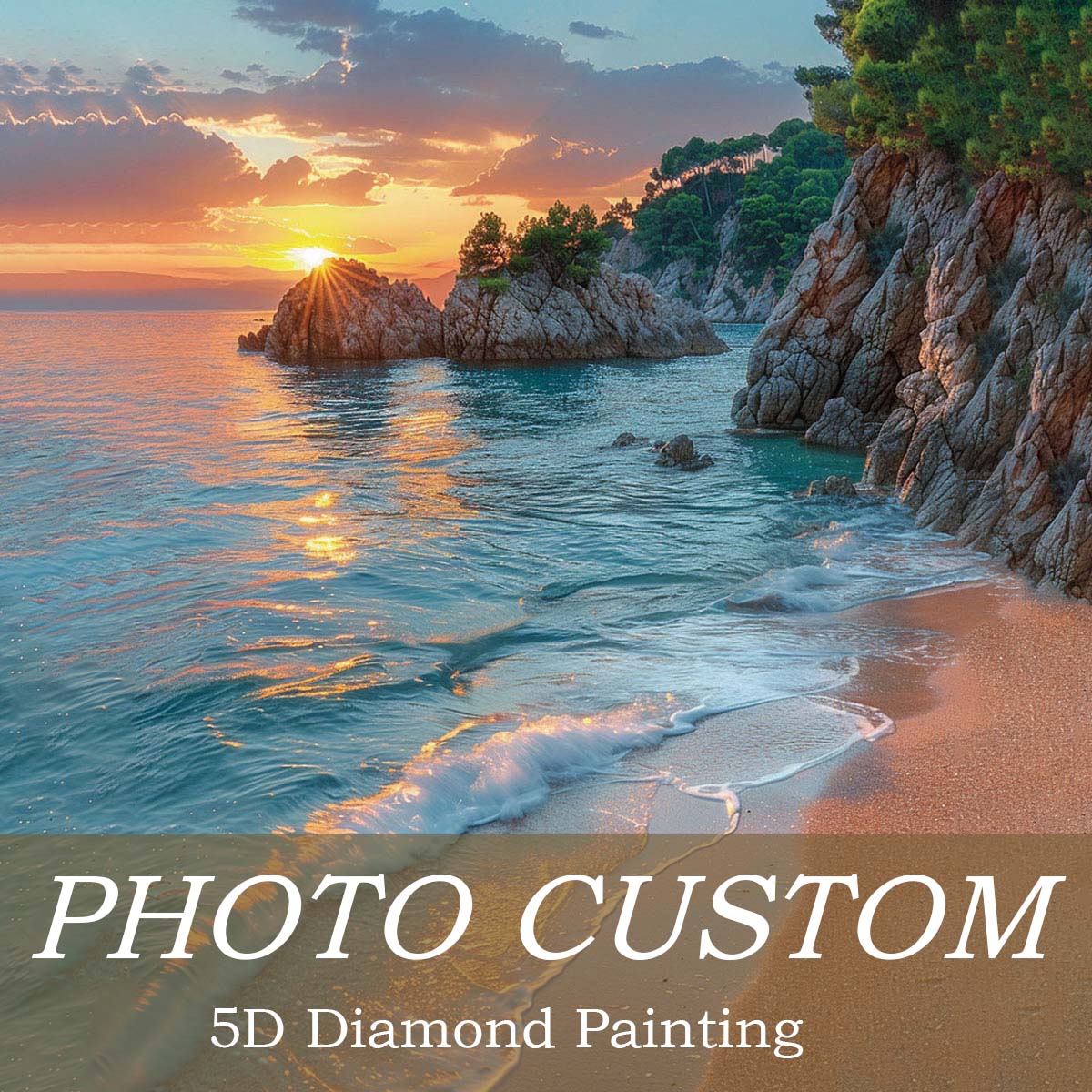 Индивидуальная алмазная вышивк – обзор и цена 5D Diamond Painting Kit Full Drill