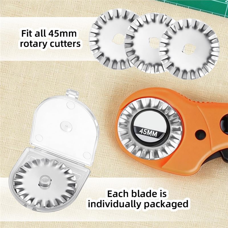 Сменные лезвия AAAF для ткани, – обзор и цена Rotary Cutter For Fabric 45Mm