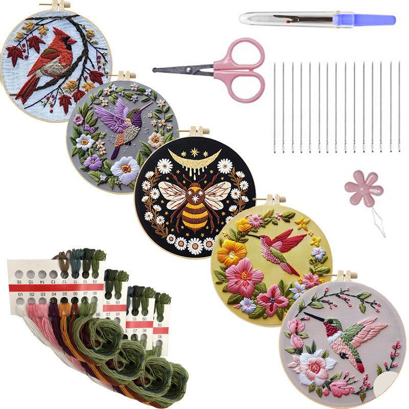 Набор для вышивания колибри дл – обзор и цена Cross Stitch Stamped Kits Beginners