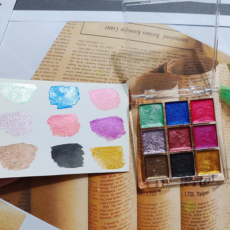 9 Цвет ногти чистая краска Авр – обзор и цена Watercolor Paint Set Solid Pigment