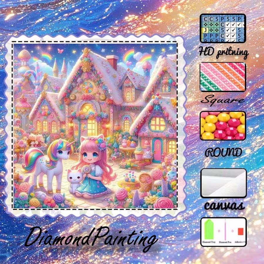 1 шт. 5D набор для алмазной вы – обзор и цена 5D Diamond Painting Kit Full Drill