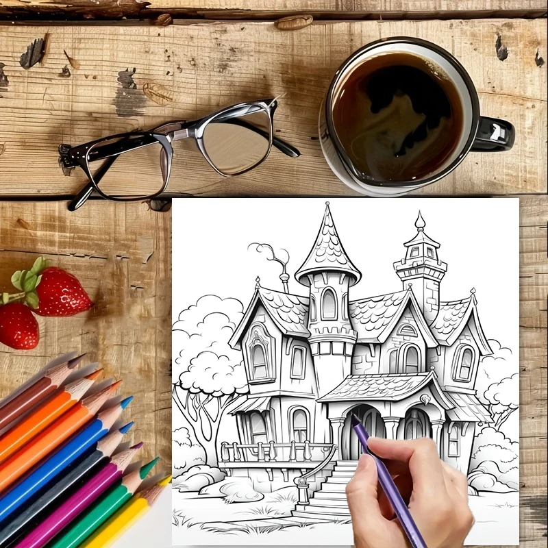 Книга-раскраска «Дом с привиде – обзор и цена Painting Supplies