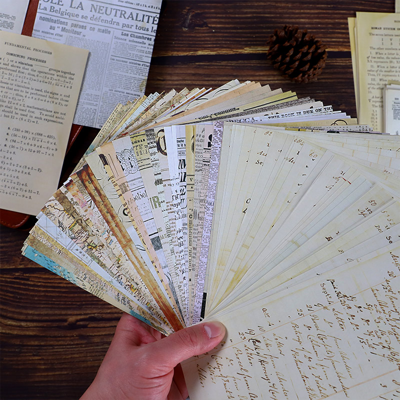 30 шт. старая карта цветок бук – обзор и цена Vintage Junk Journal Scrapbooking Paper