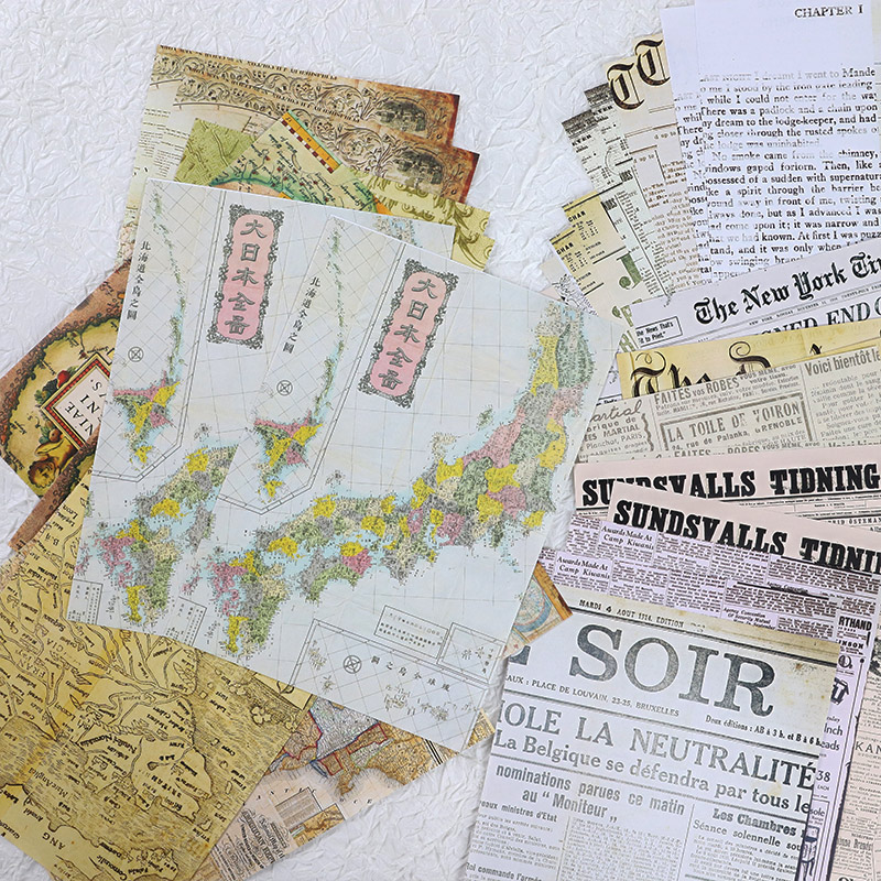 30 шт. старая карта цветок бук – обзор и цена Vintage Junk Journal Scrapbooking Paper