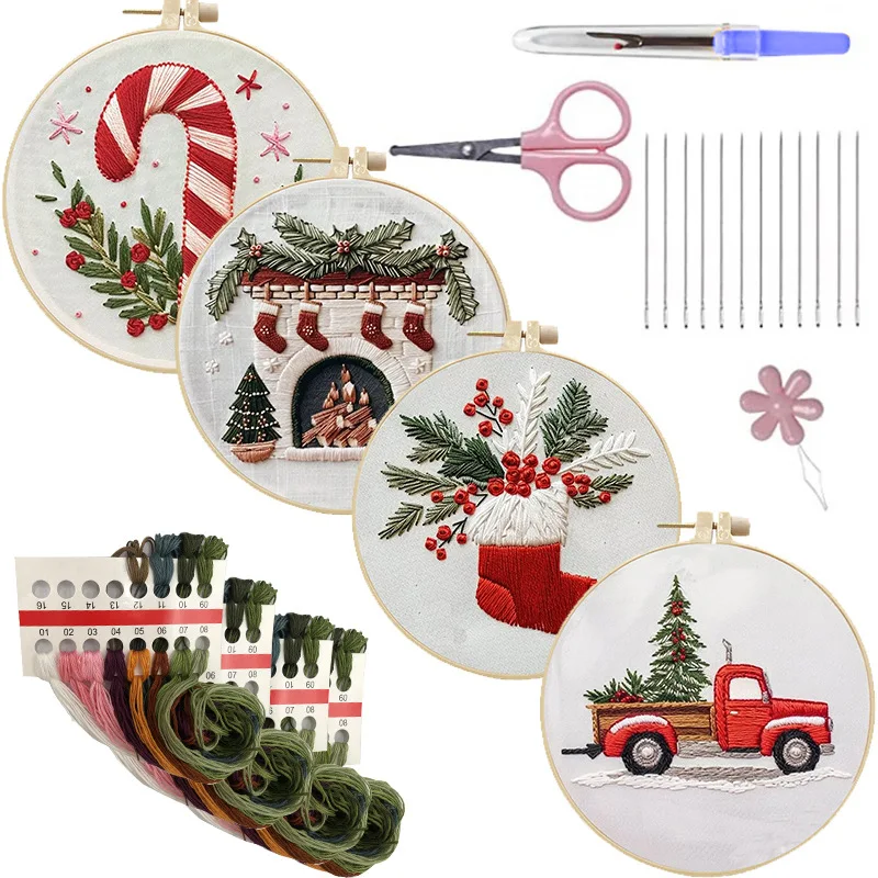 Стартовый набор для ручной выш – обзор и цена Cross Stitch Stamped Kits Beginners