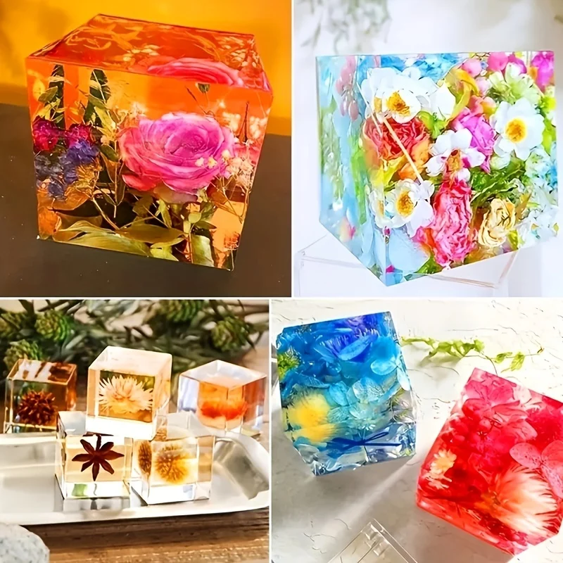 5 шт. квадратная силиконовая ф – обзор и цена Silicone Epoxy Resin Molds Set