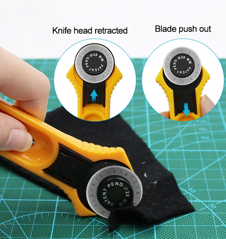 28/45 мм роторный резак, лезви – обзор и цена Rotary Cutter For Fabric 45Mm