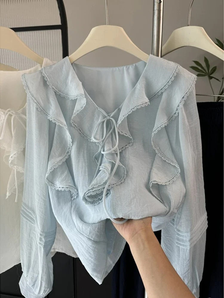 Французская блузка с V-образны – обзор и цена Embroidery