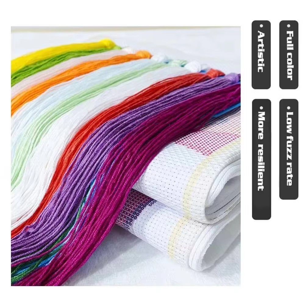 Наборы для вышивки по фото, 11 – обзор и цена Cotton Embroidery Thread Skeins