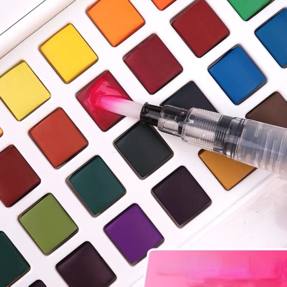 Складной набор акварельных кра – обзор и цена Watercolor Paint Set Solid Pigment